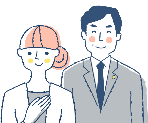 離婚問題で依頼者に寄り添う弁護士のイメージ