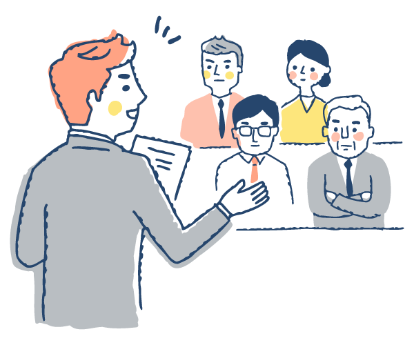 ハラスメントをテーマとする講演・労働組合でのハラスメント学習会・事業主を対象としたハラスメント学習会のイメージ