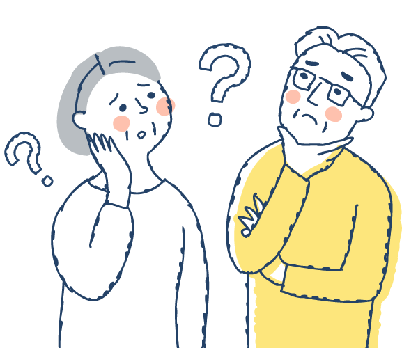 相続問題・遺言作成に困る夫婦イメージ