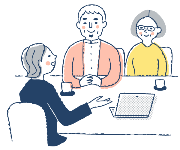 遺言書の作成を弁護士や法律事務所に相談するイメージ