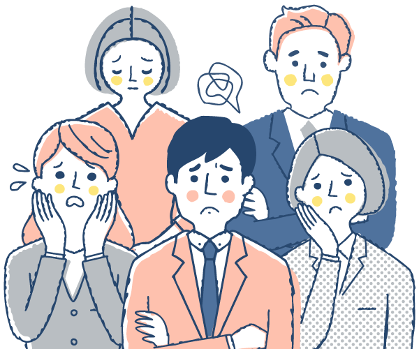 困っている社員・従業員イメージ